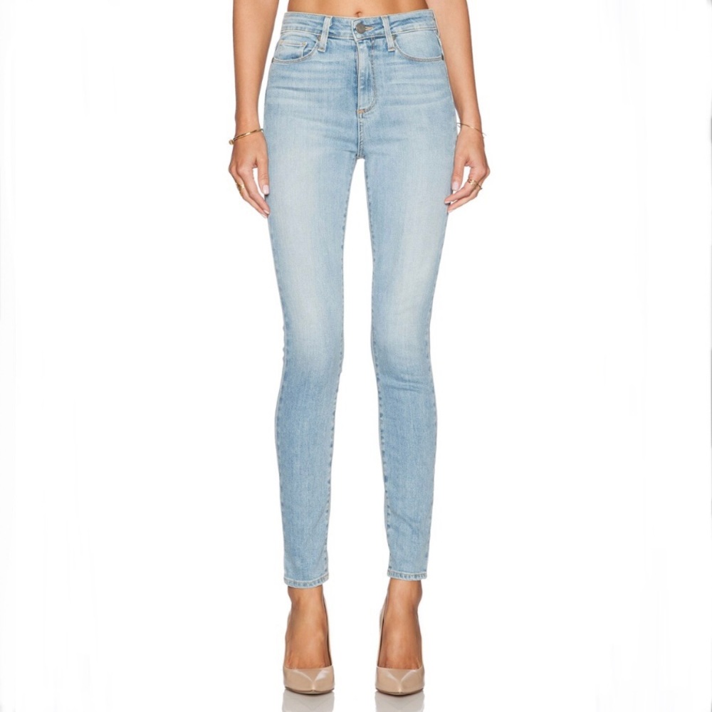 Paige ‘Margot’ High Rise Skinny in Loren Blue